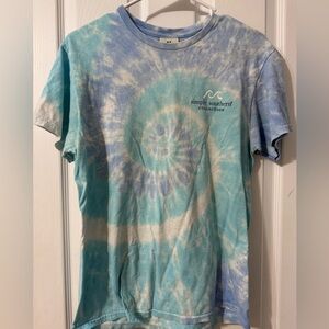 Simply Southern Tie-Dye Tee - Aqua & Sky Blue